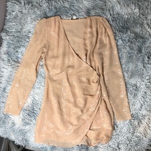 Nude Sequin Dress